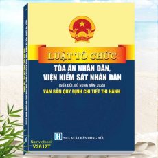 Sách Luật Tổ Chức Tòa Án Nhân Dân, Viện Kiểm Sát Nhân Dân sửa đổi, bổ sung năm 2025 - Văn Bản Quy Định Chi Tiết Thi Hành
