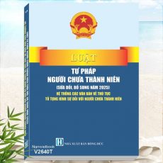 Sách Luật Tư Pháp Người Chưa Thành Niên (sửa đổi, bổ sung năm 2025)